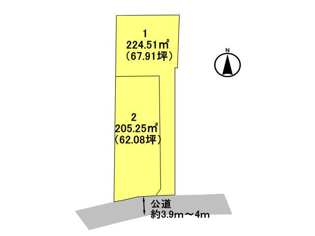 高崎市上佐野町　土地　全2区画