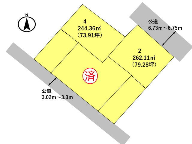 高崎市金古町　土地　全7区画