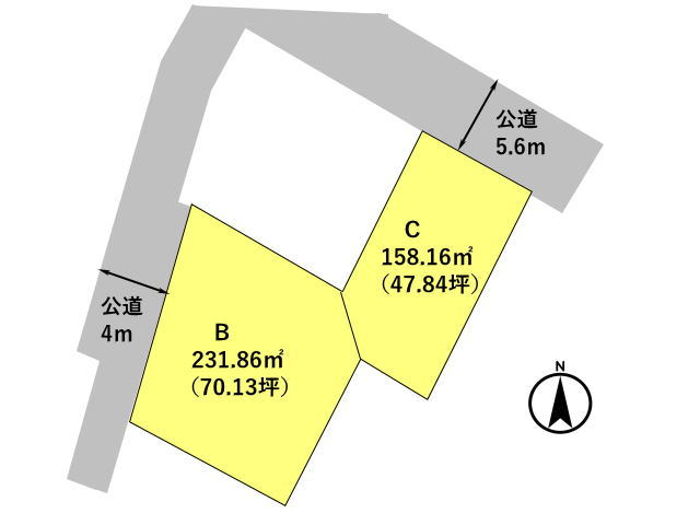 高崎市片岡町　土地　全3区画