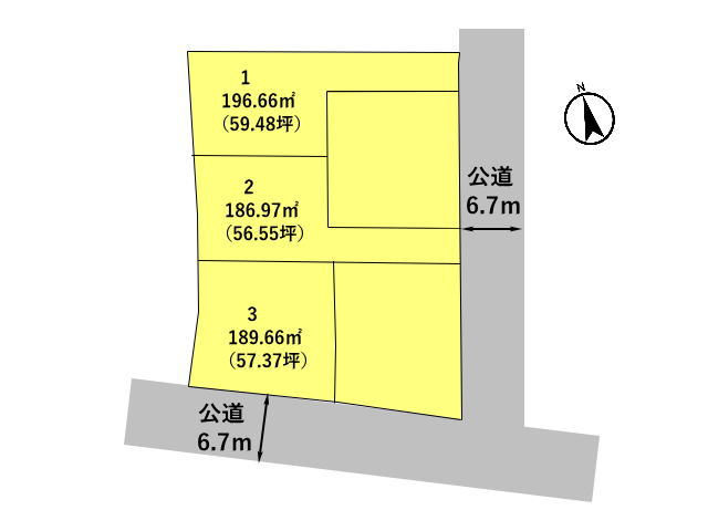 高崎市江木町　土地　全5区画