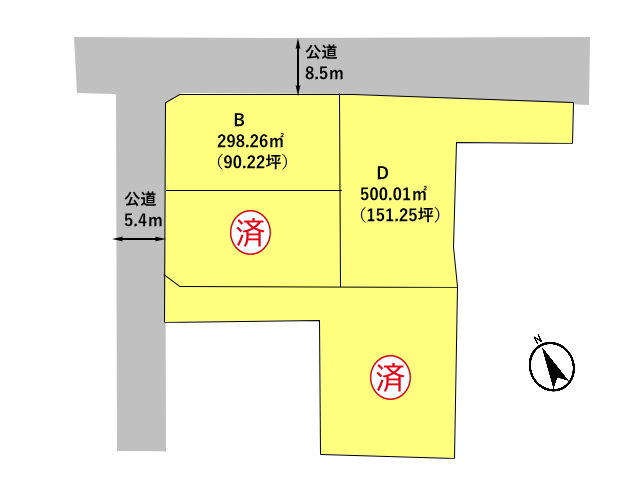 高崎市南大類町　土地　全4区画
