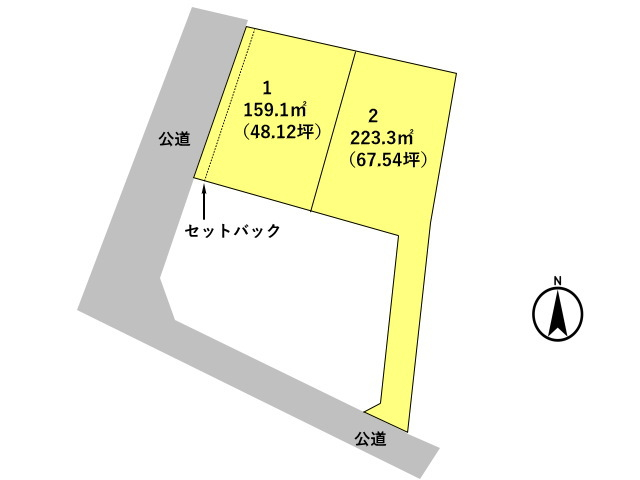 高崎市石原町　土地　全2区画
