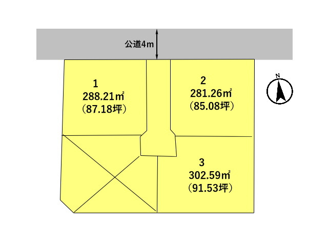 高崎市箕郷町　土地　全4区画