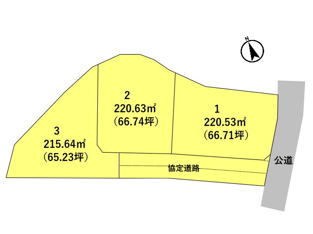 高崎市下豊岡町　土地　全3区画