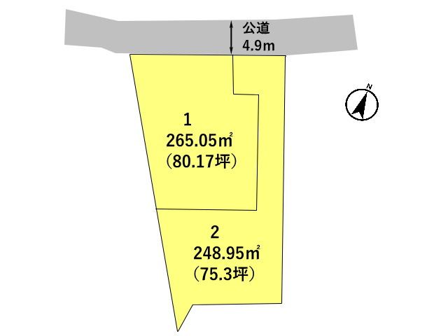 高崎市倉賀野町　土地　全2区画