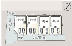 高崎市箕郷町　新築　全4棟