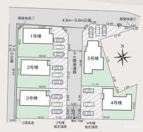 高崎市岩鼻町　新築戸建　全5棟