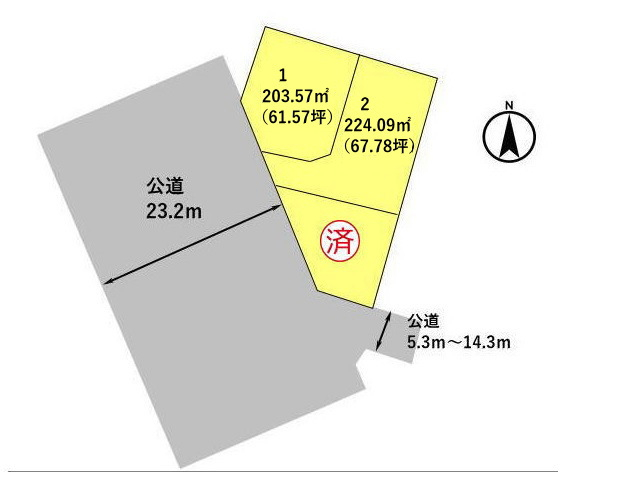 高崎市中居町　土地　全3区画_画像2